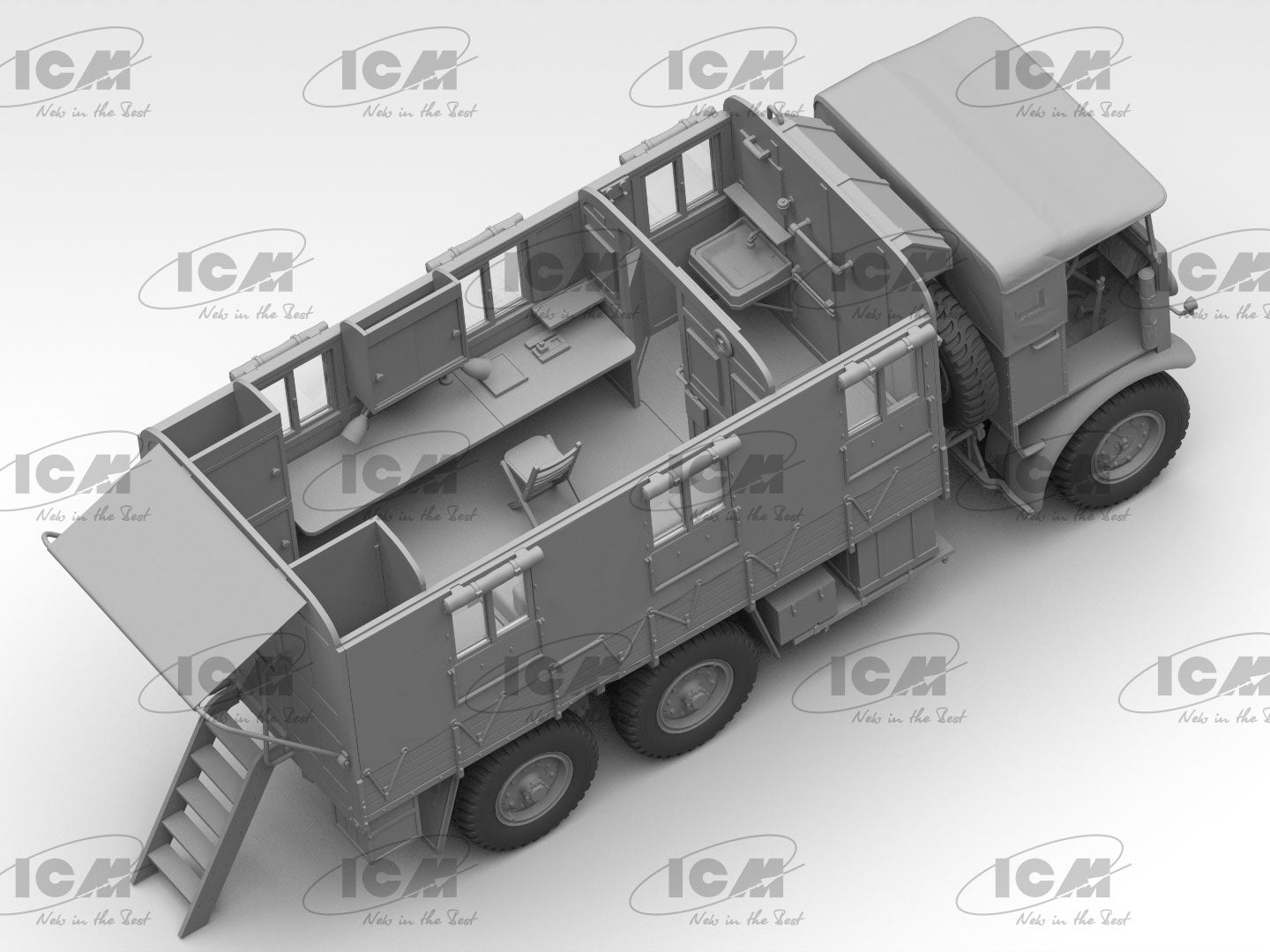 Montys Office Caravan 1:35 Scale Kit