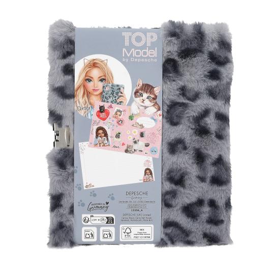 TOPModel Cosy Cat Diary with Lock