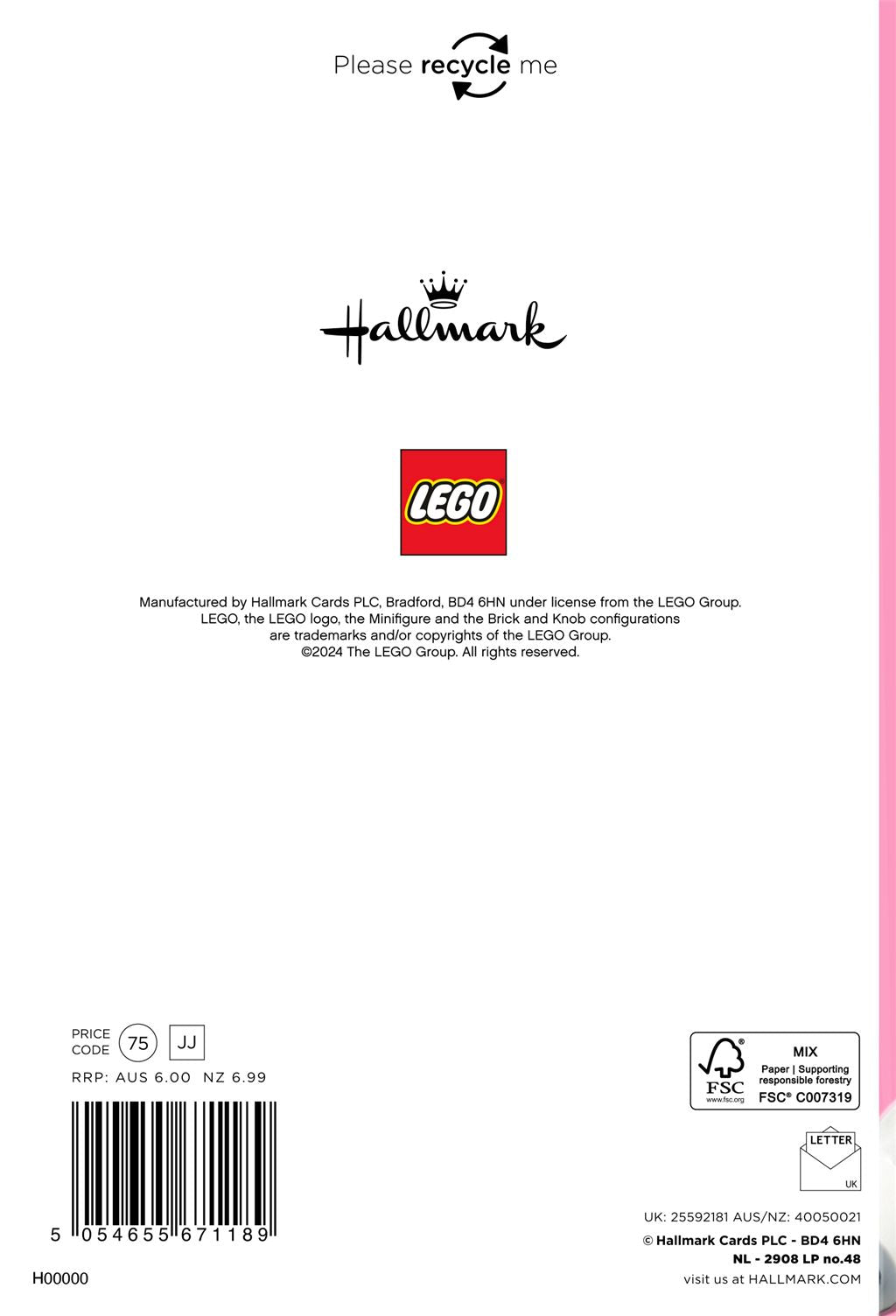 Hallmark Lego Daughter Birthday Card