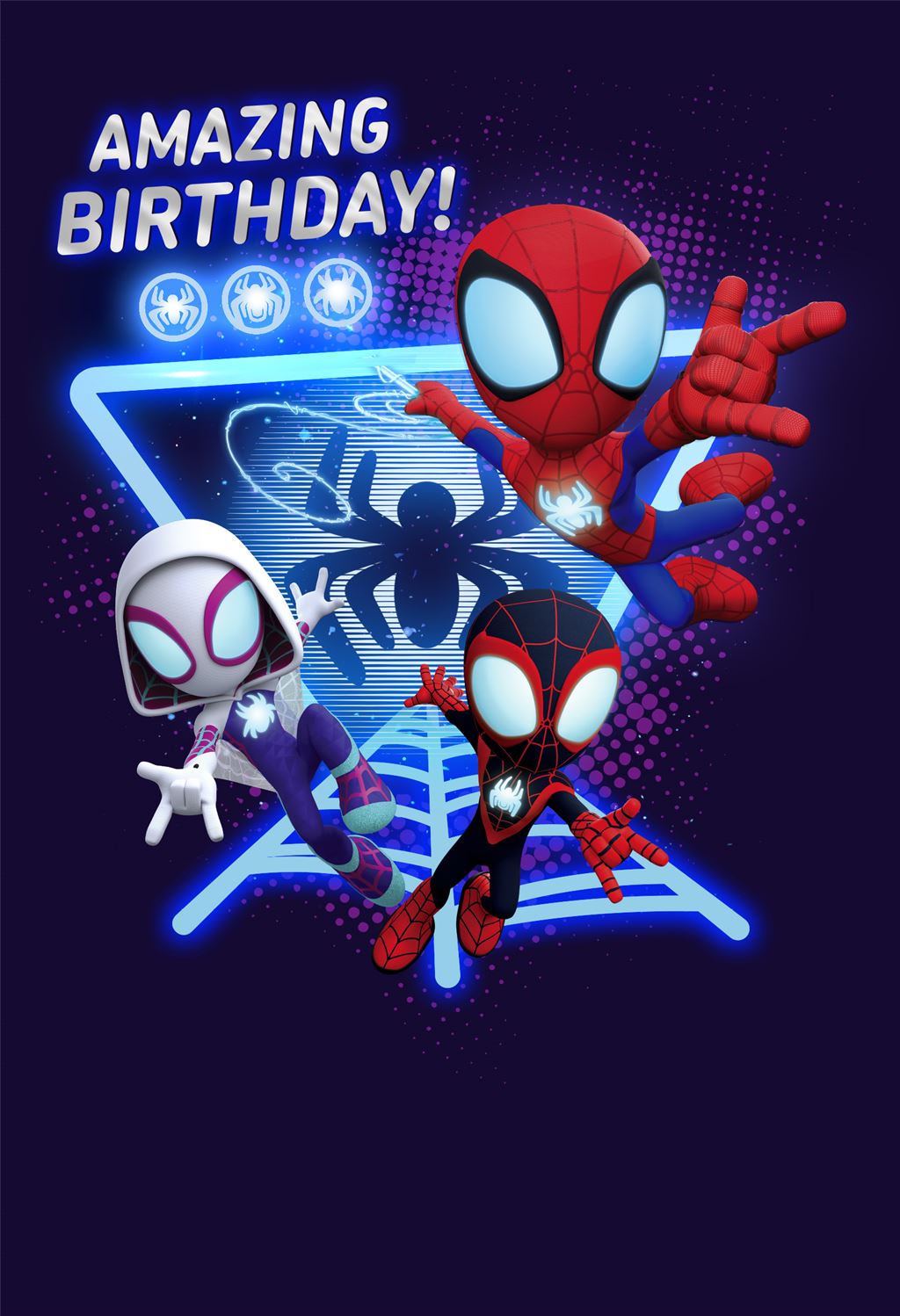 Hallmark Spidey & Friends Birthday Card