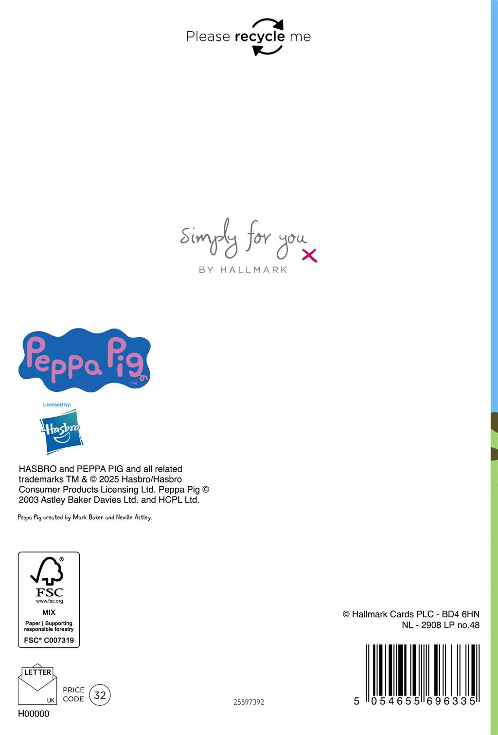 Hallmark Peppa Pig Birthday Card