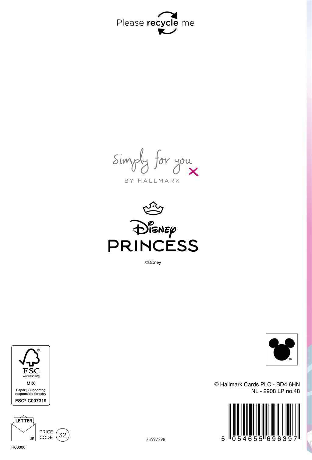 Hallmark Disney Princess Birthday Card