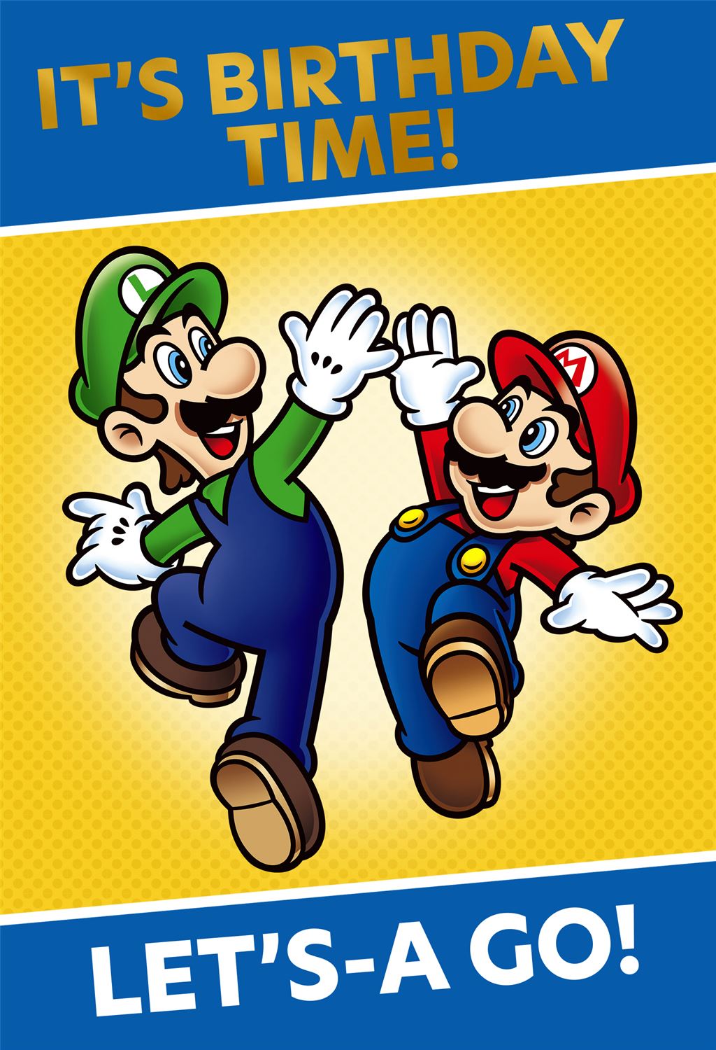 Hallmark Mario Bros Birthday Card