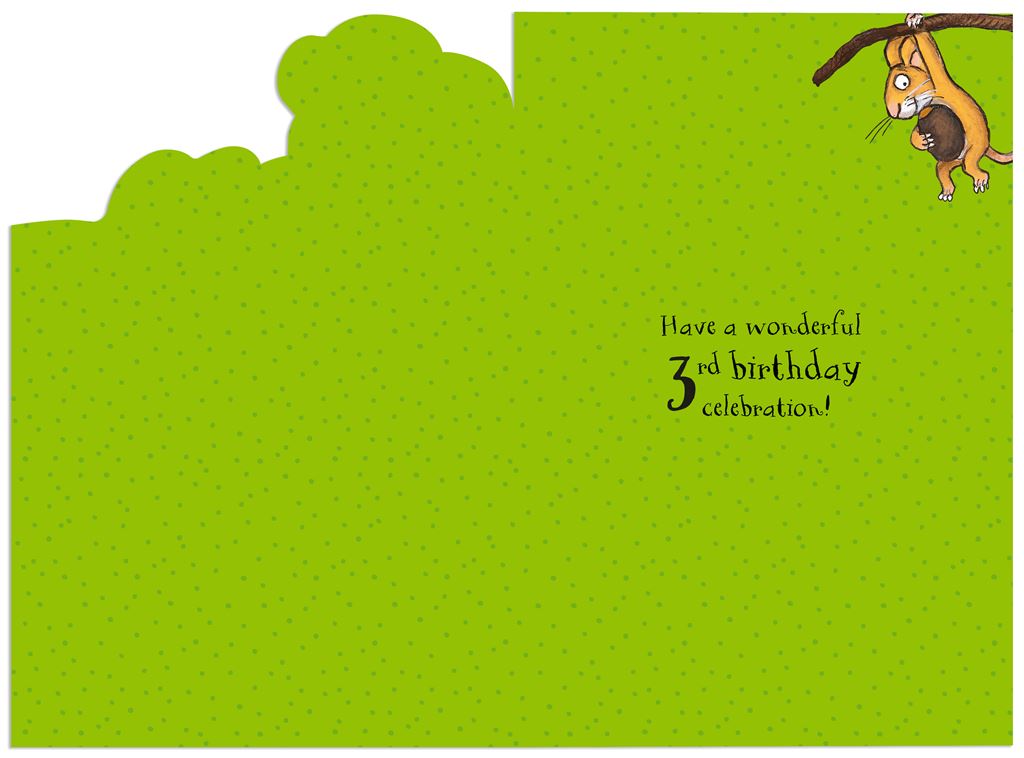 Hallmark The Gruffalo 3rd Birthday Card