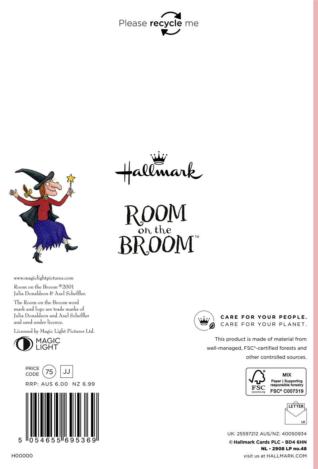 Hallmark Room on the Broom Daughter Birthday Card