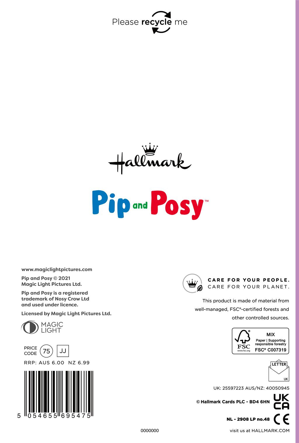 Hallmark Pim and Posy Daughter Birthday Card