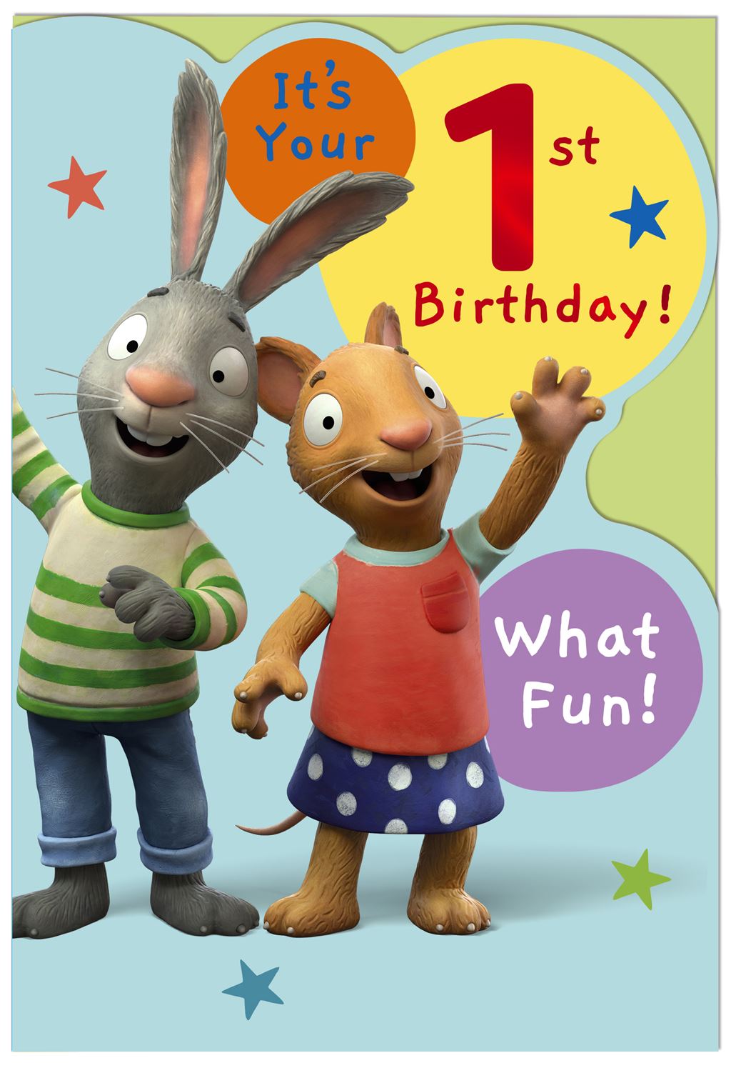 Hallmark Pip and Posy 1st Birthday Card
