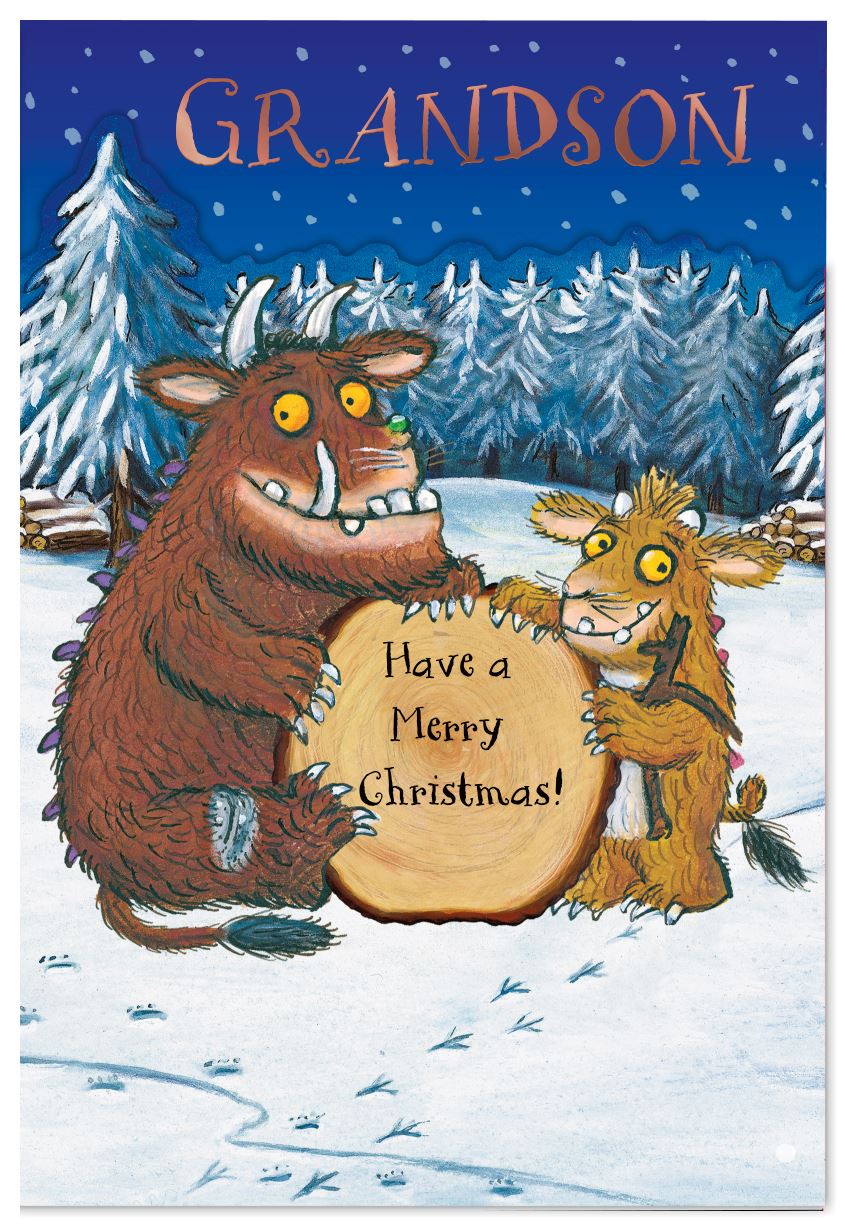 Hallmark The Gruffalo Grandson Christmas Card