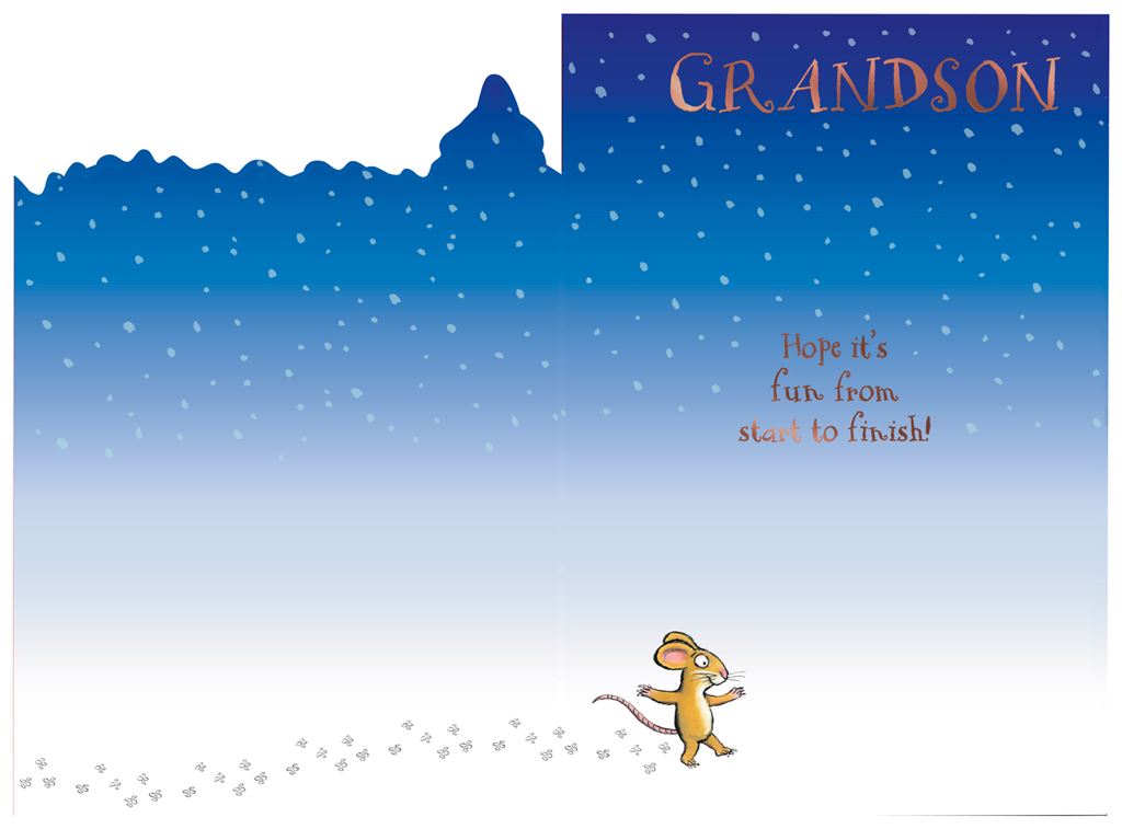 Hallmark The Gruffalo Grandson Christmas Card