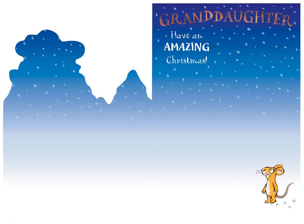 Hallmark The Gruffalo Granddaughter Christmas Card