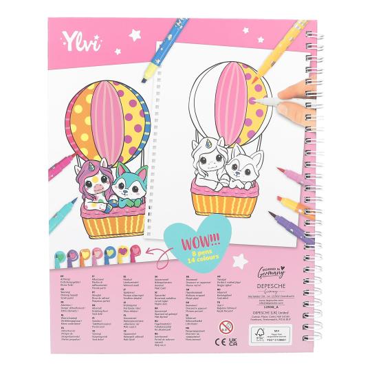 Ylvi Colouring Book With Pen Set