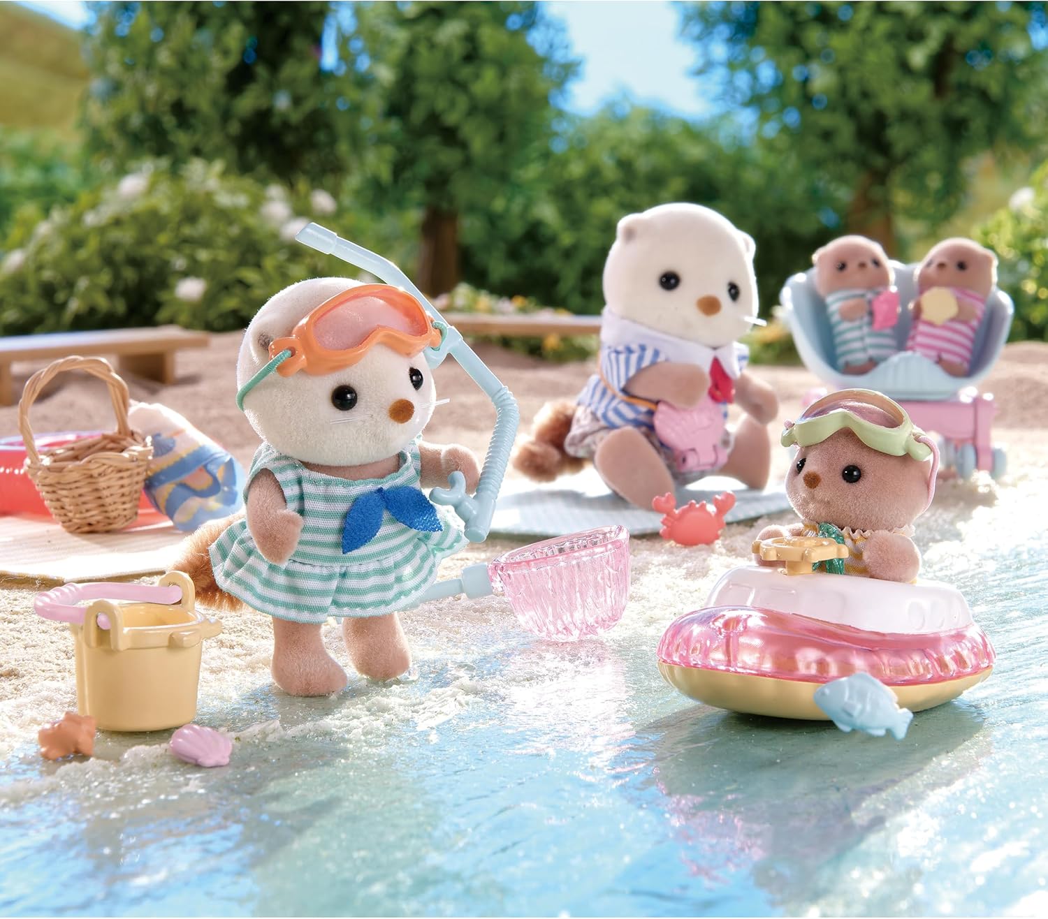 Sylvanian Sea Otter Sisters-Splashy Snorkel Set