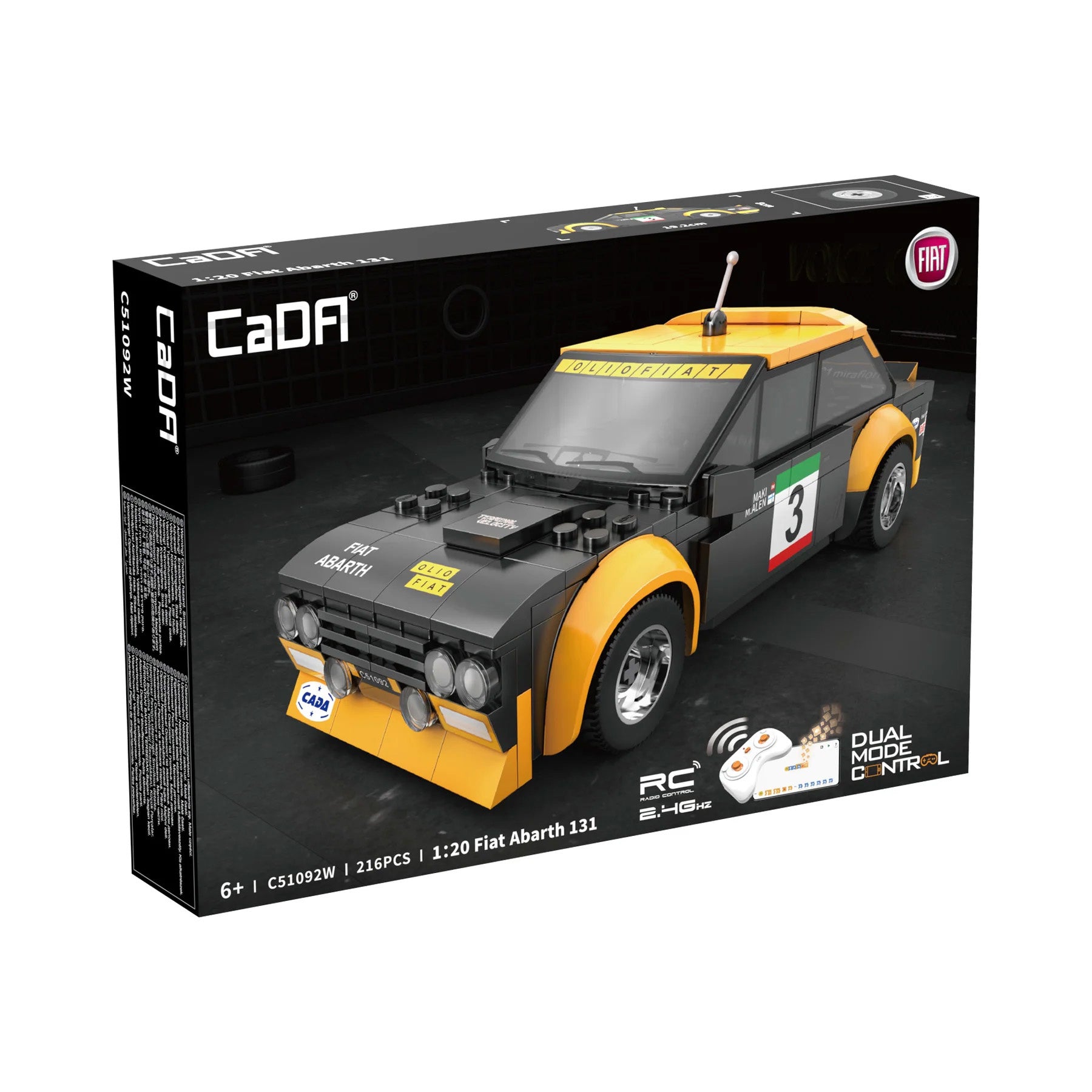 Cada Fiat Abarth 131 RC 1:20 Construction Car