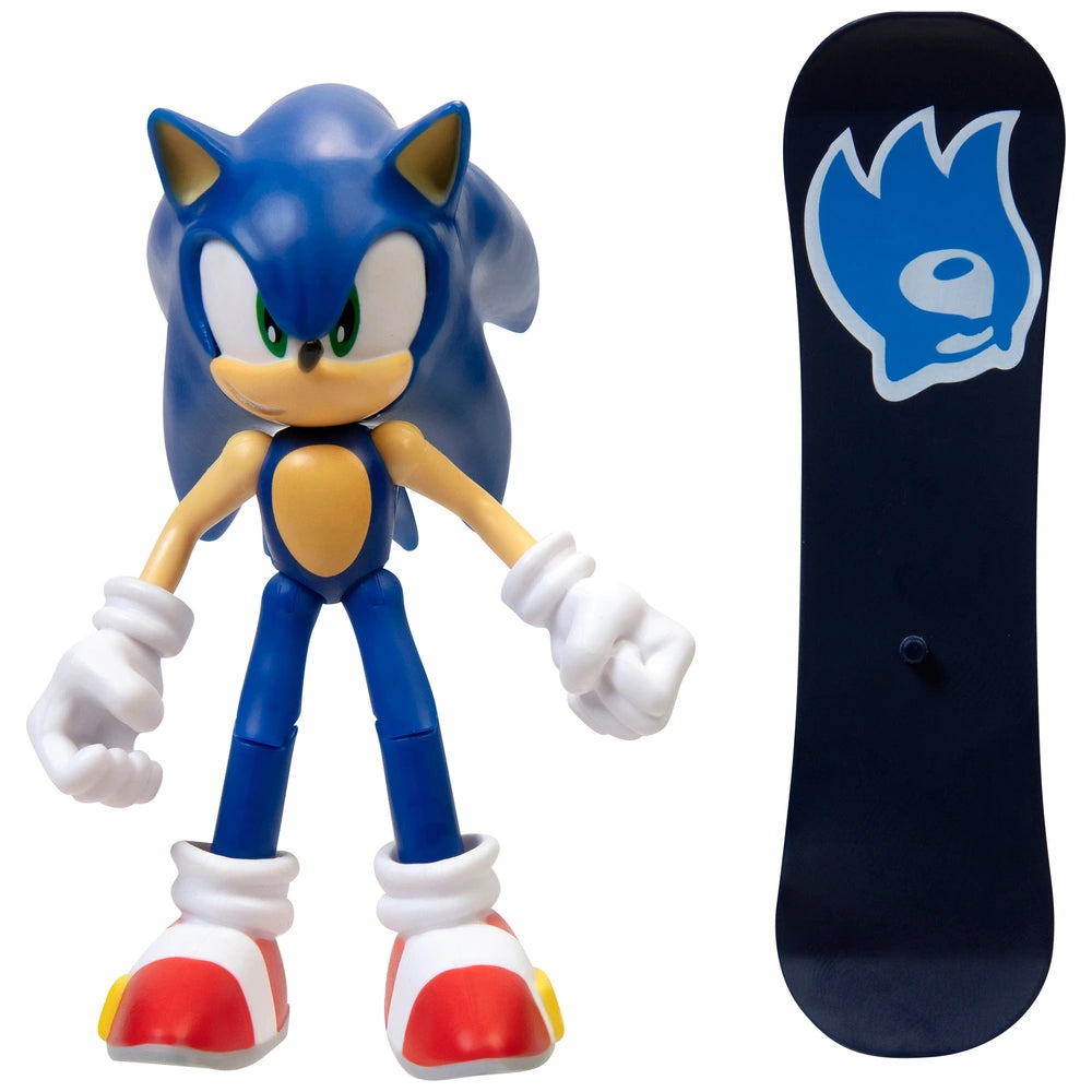 Sonic the Hedgehog with Snowboard Action Figure 10cm 35th Anniversary