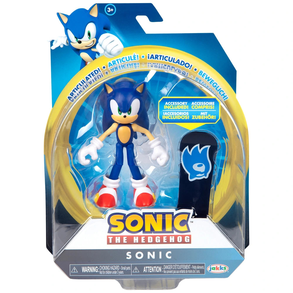 Sonic the Hedgehog with Snowboard Action Figure 10cm 35th Anniversary