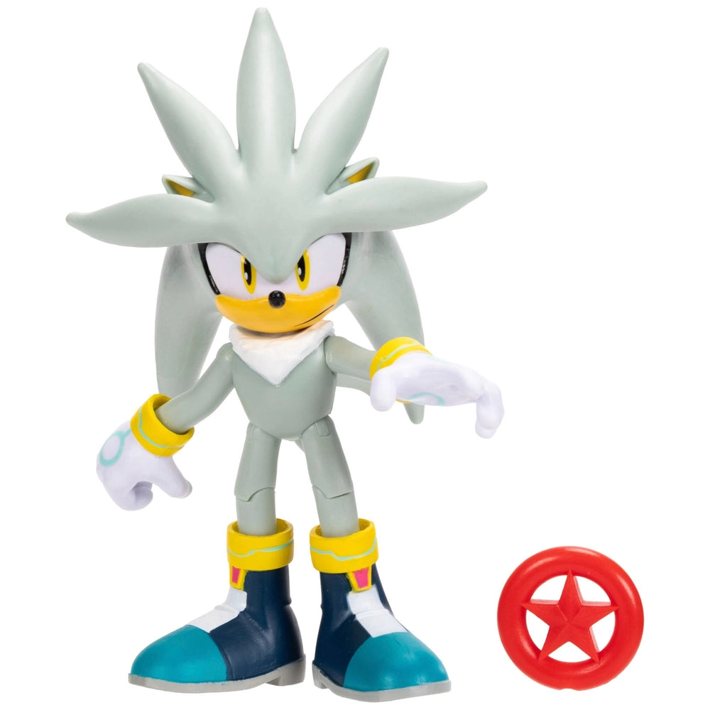Sonic the Hedgehog Silver with Red Star Action Figure 35th Anniversary