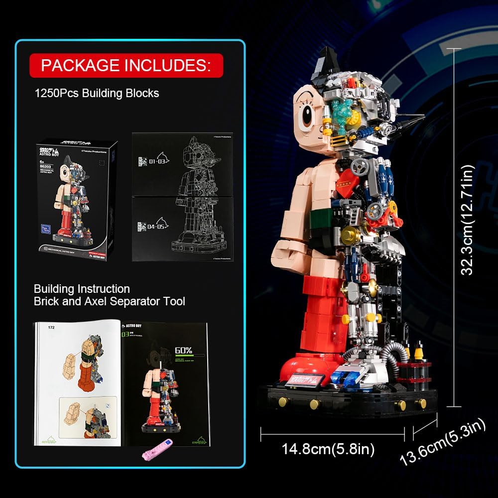 Pantasy Mechanical Astro-Boy Figure Brick Set