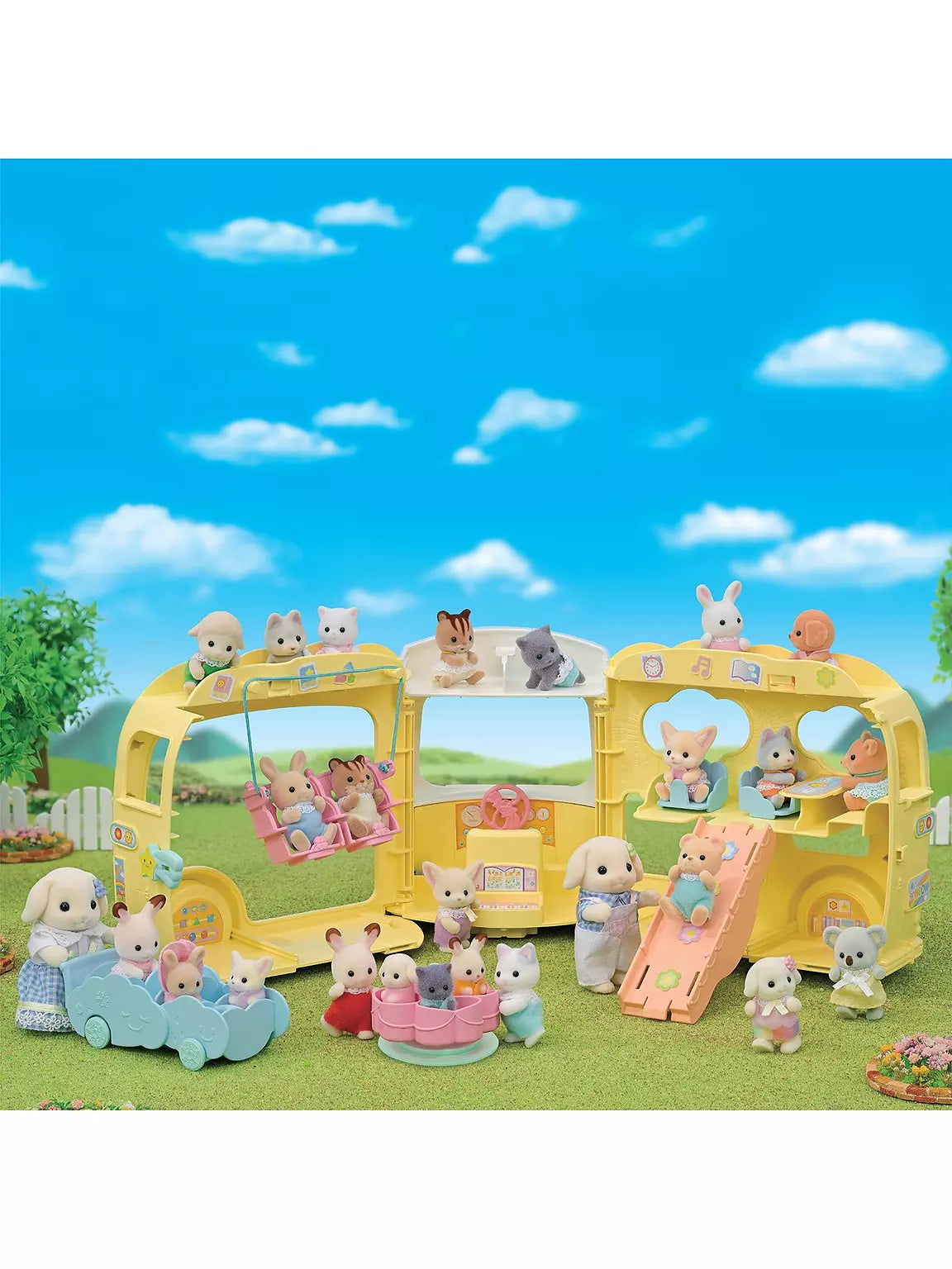 Sylvanian Rainbow Fun Nursery Bus