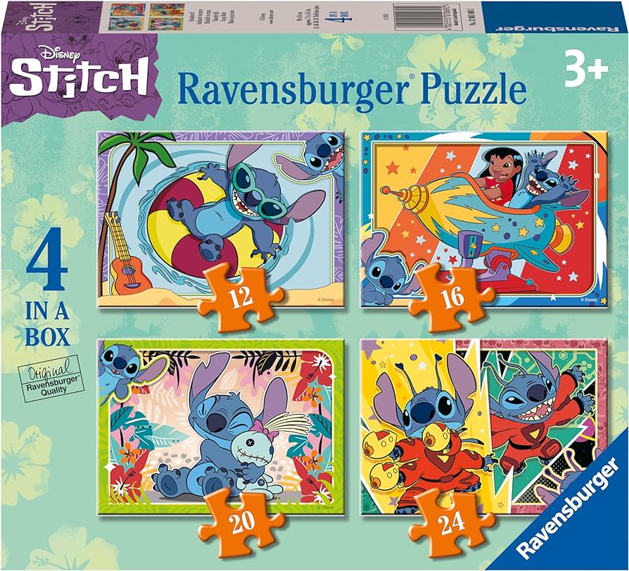 Disney Stitch 12/16/20/24 Piece Jigsaw Puzzle