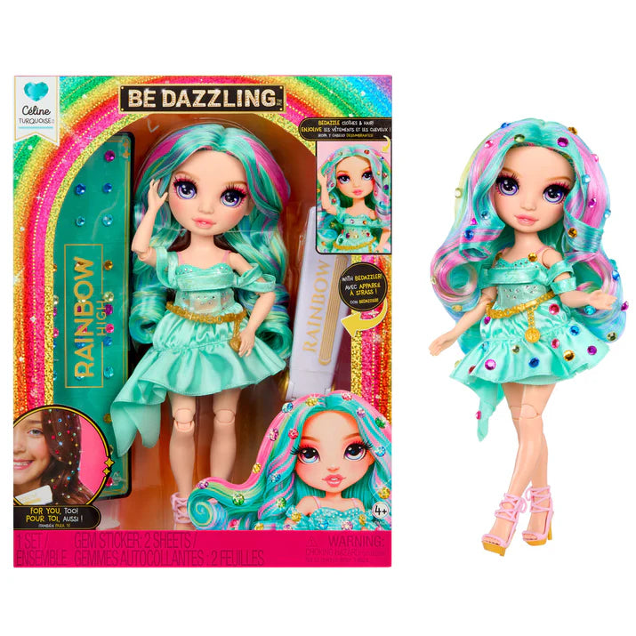 Rainbow High Doll Be Dazzling Celine Turquoise