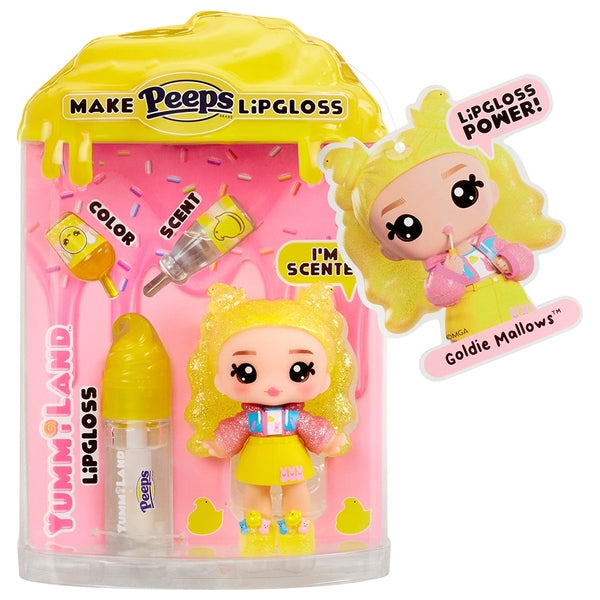 Yummiland x Peeps Lip Gloss Doll Goldie Mallows