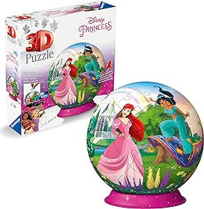 Disney Princess 3D Ball 72 Piece Jigsaw Puzzle