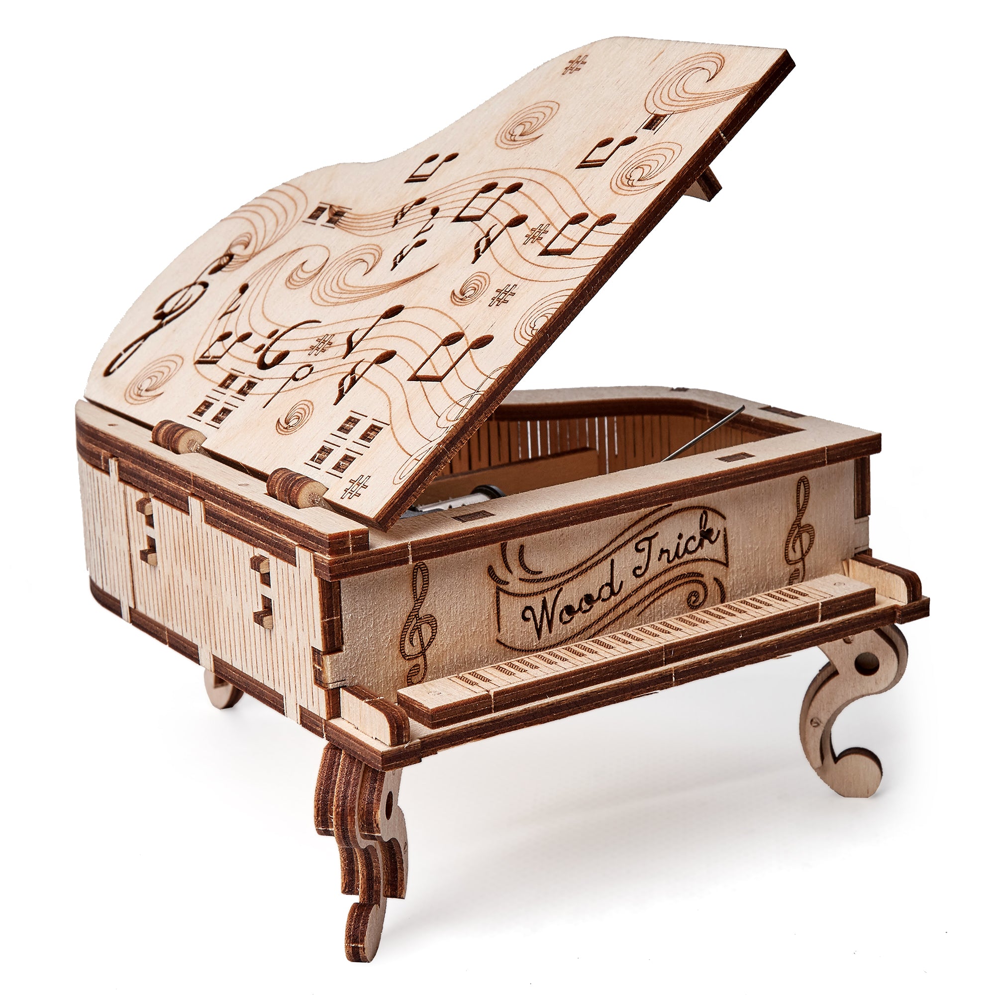 Wood Trick Grand Piano 3D Set