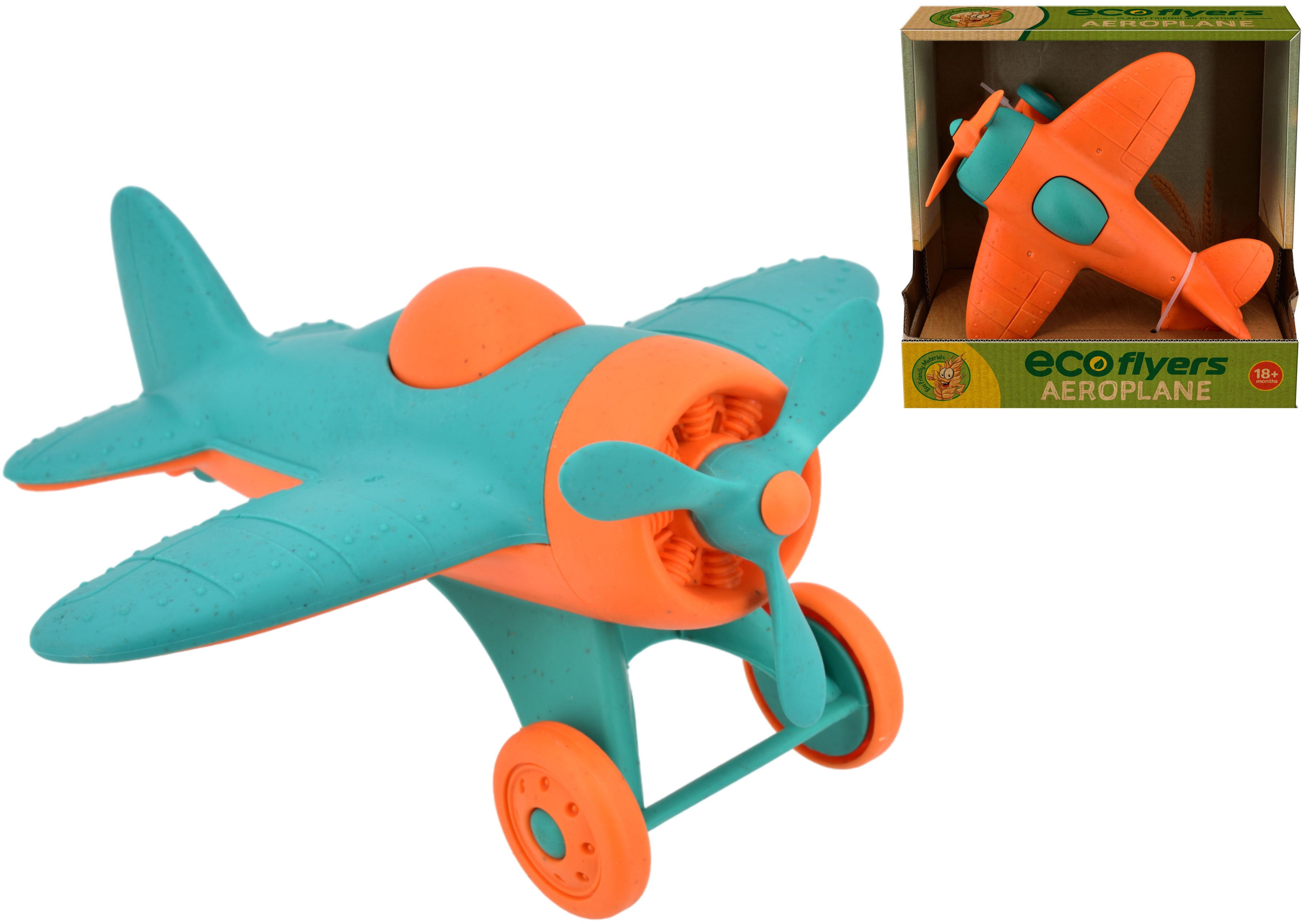 Bio Plastic 18cm Plane