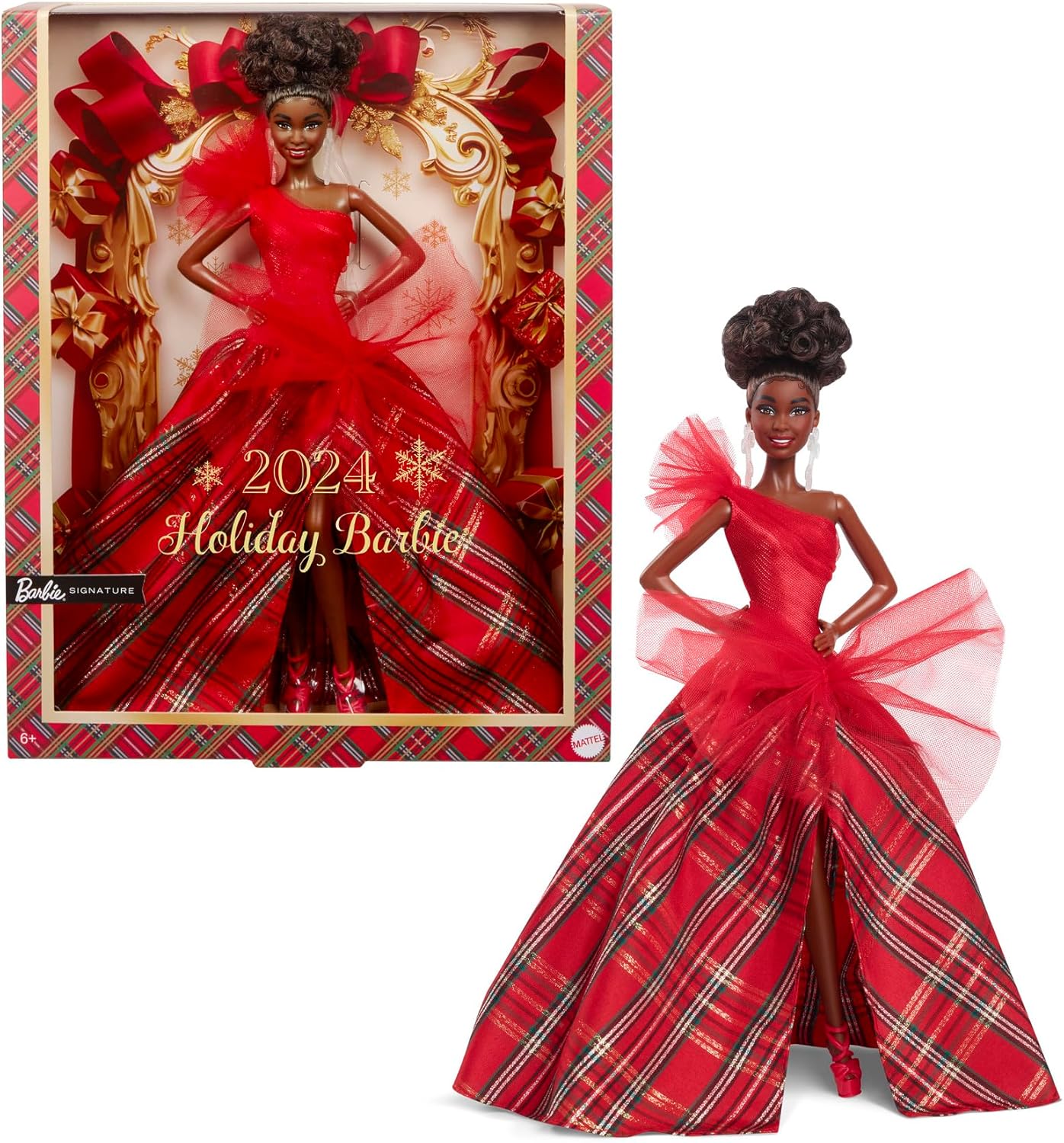 Barbie Signature Holiday Doll 2024 (Brown Hair)