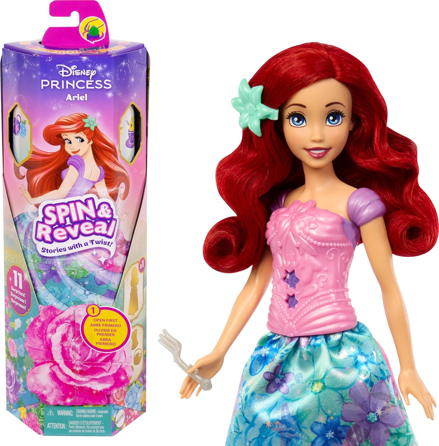 Disney Princess Spin & Reveal Ariel Fashion Doll