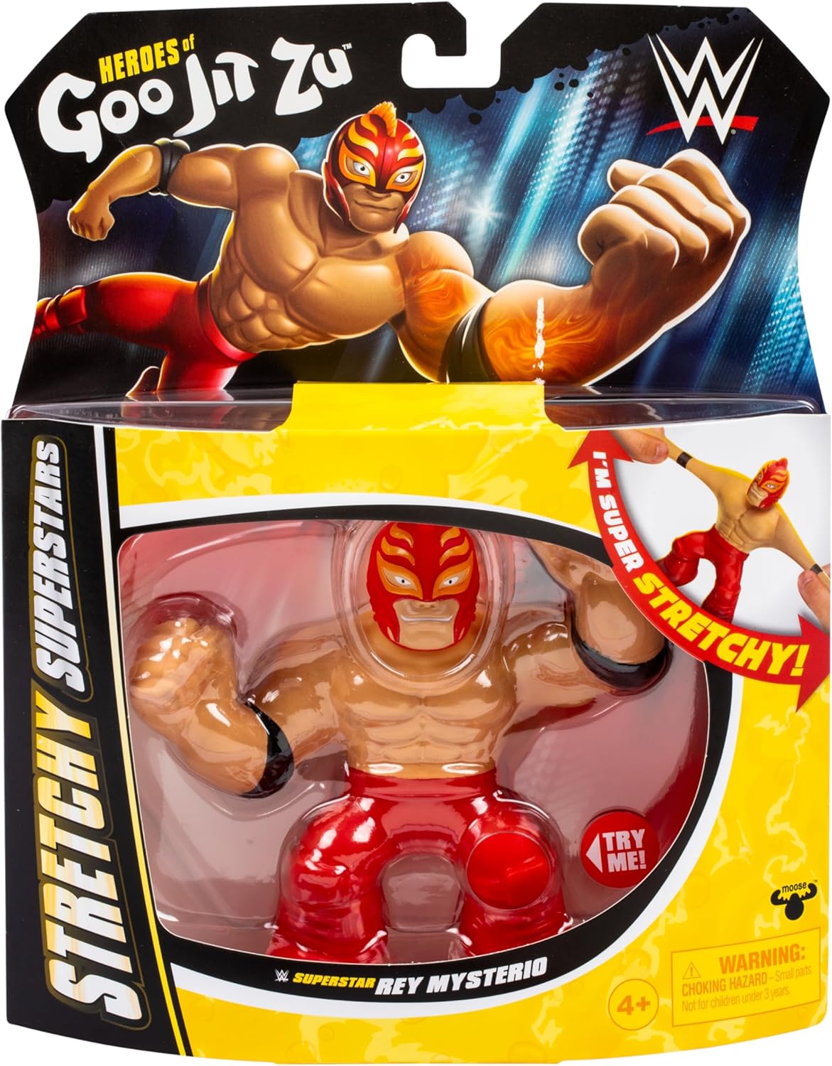 Heros Of Goo Jit Zu Stretchy Superstars WWE Ray Mysterio Figure