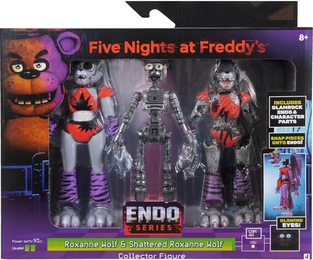 Five Nights at Freddy's Action Figure Endo-Series Roxanne Wolf & Shattered Roxanne Wolf 15cm