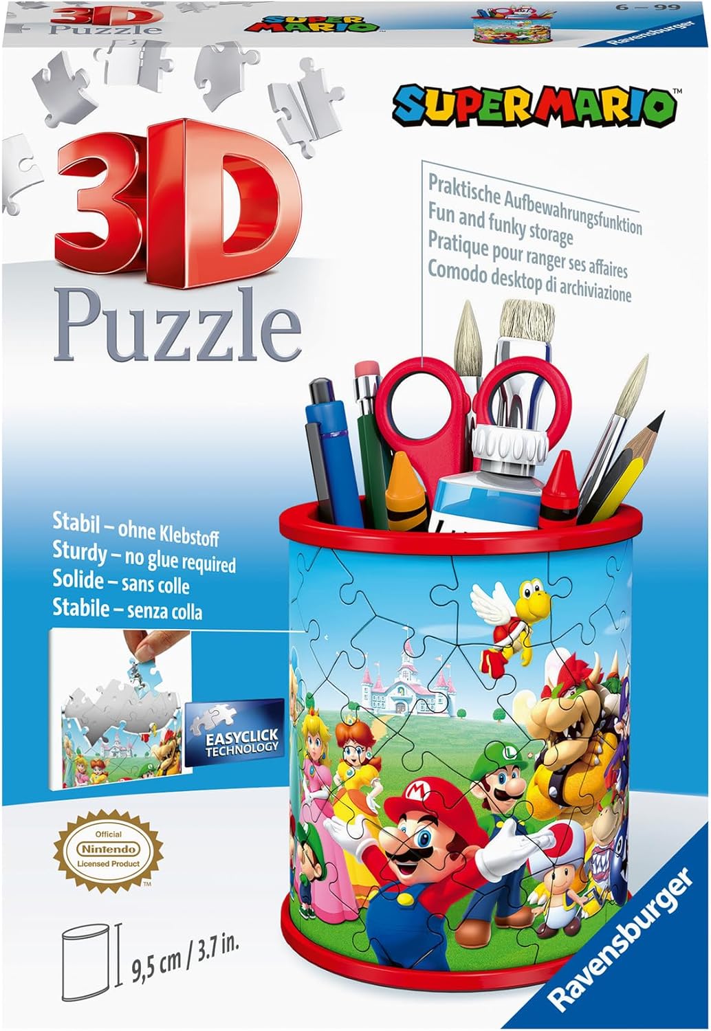 Super Mario Pencil Holder 3D 54 piece Jigsaw