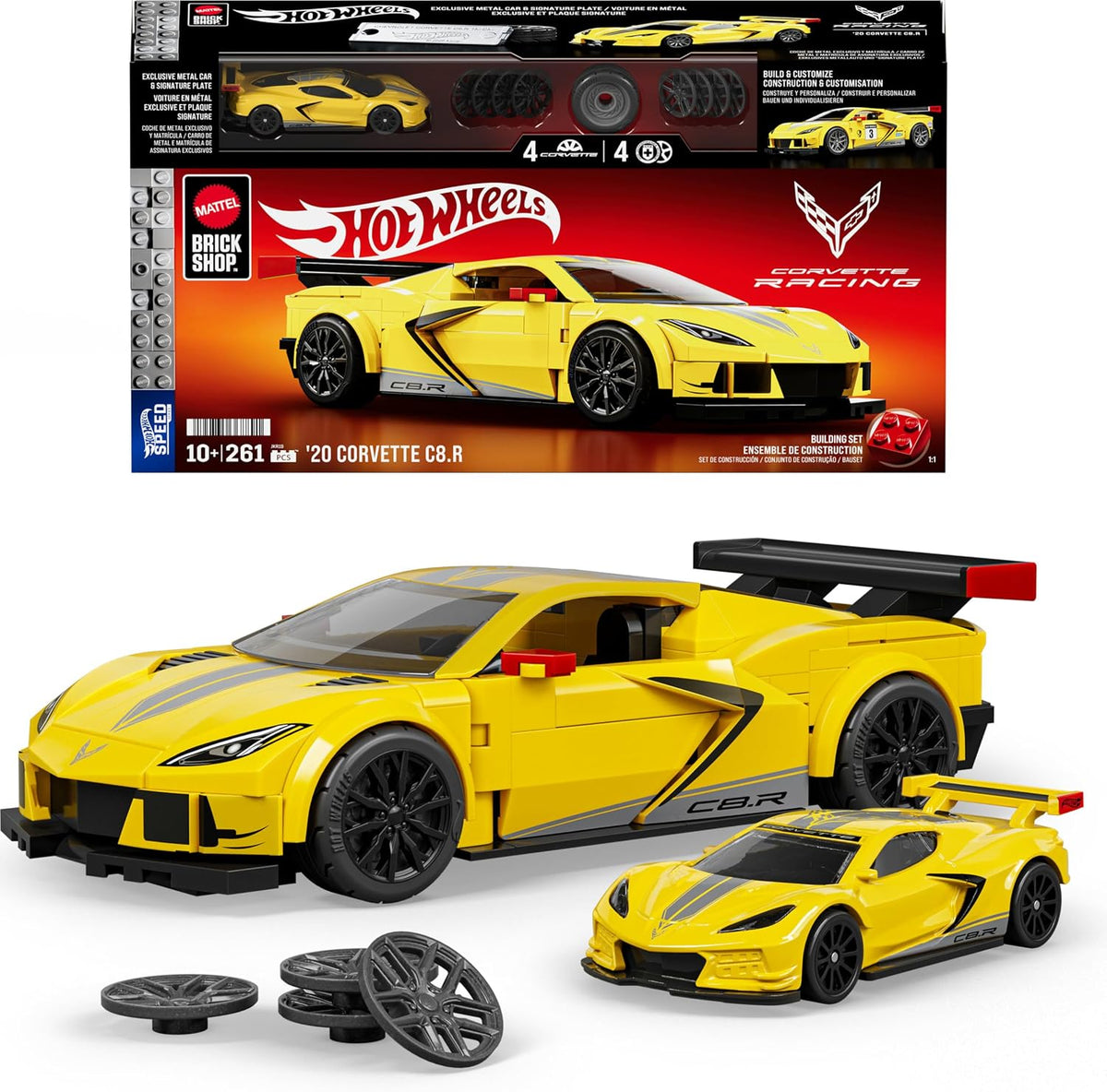 Hot Wheels Brick Shop Chevrolet Corvette
