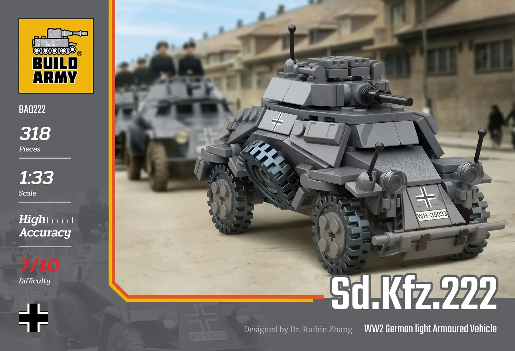 Build Army Dd. Kfz.222 Light Armoured Vehicle 318