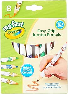 Crayola 8 My FirstEasy Grip Crayola Jumbo Pencils