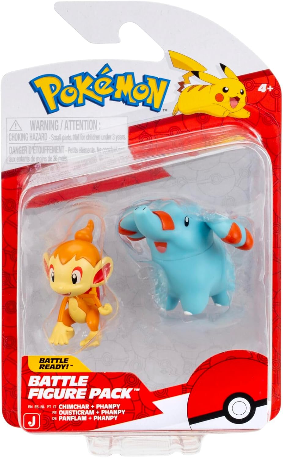 Pokemon Chimchar & Phanpy 5cm Battle figure Pack