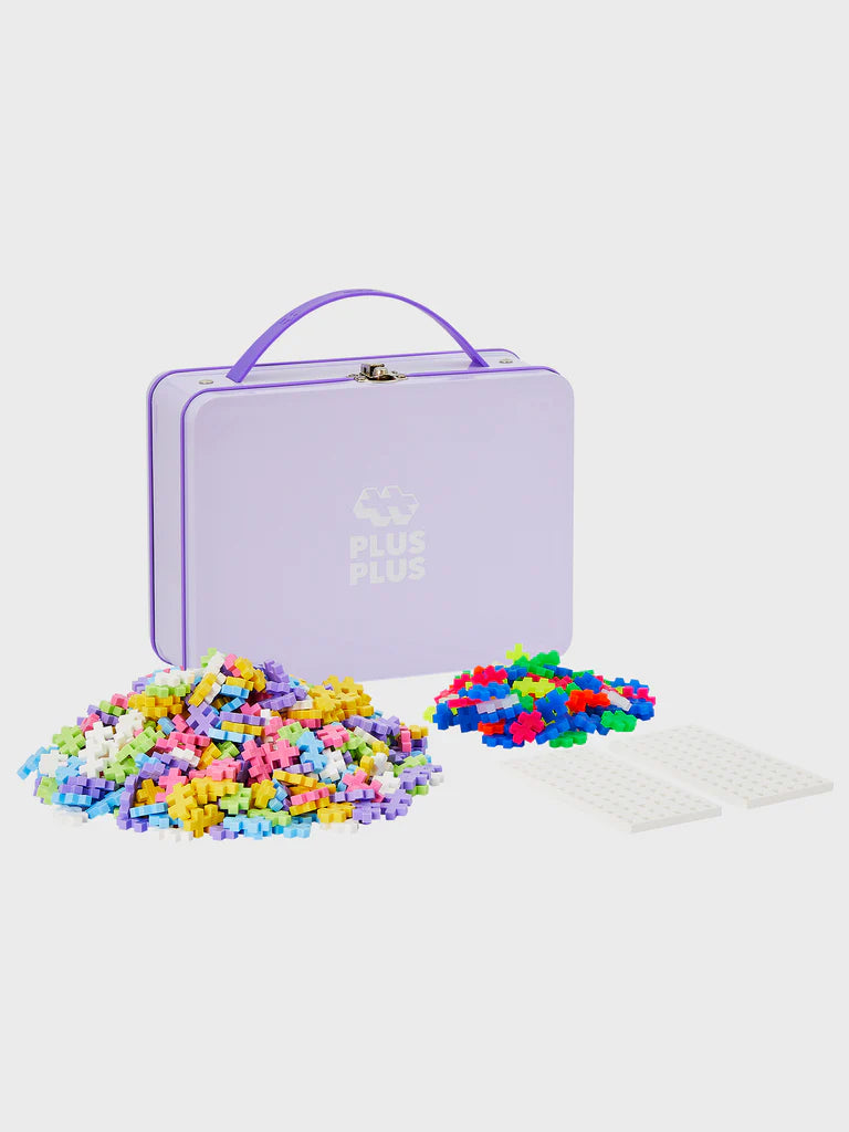 Plus-Plus Purple Metal Suitcase - 600 pcs