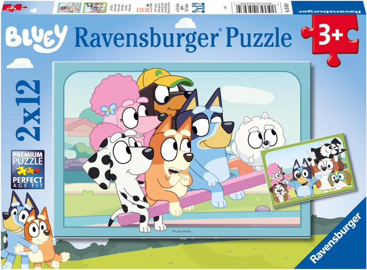 Bluey 2x12 Piece Jigsaw Puzzles