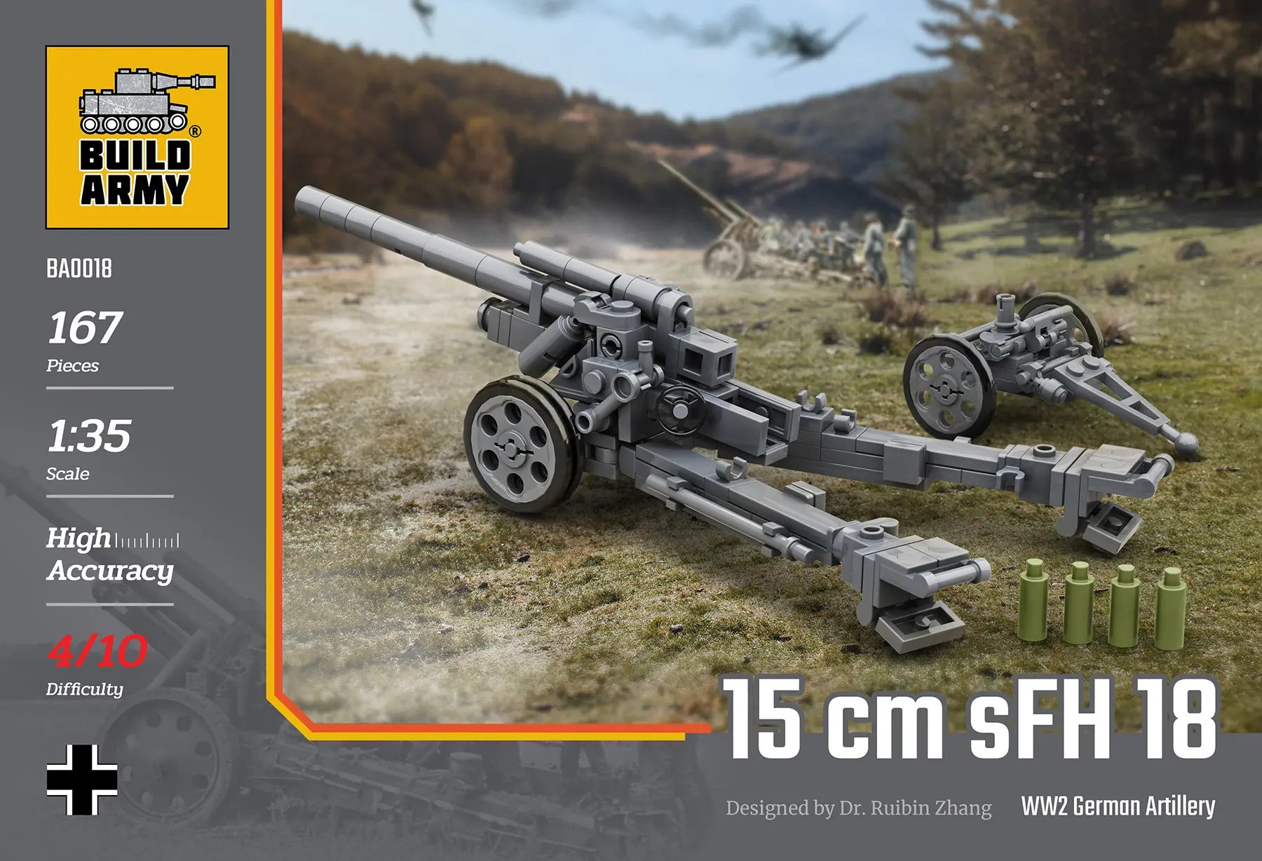 Build Army 15cm German Artillery 167 pieces