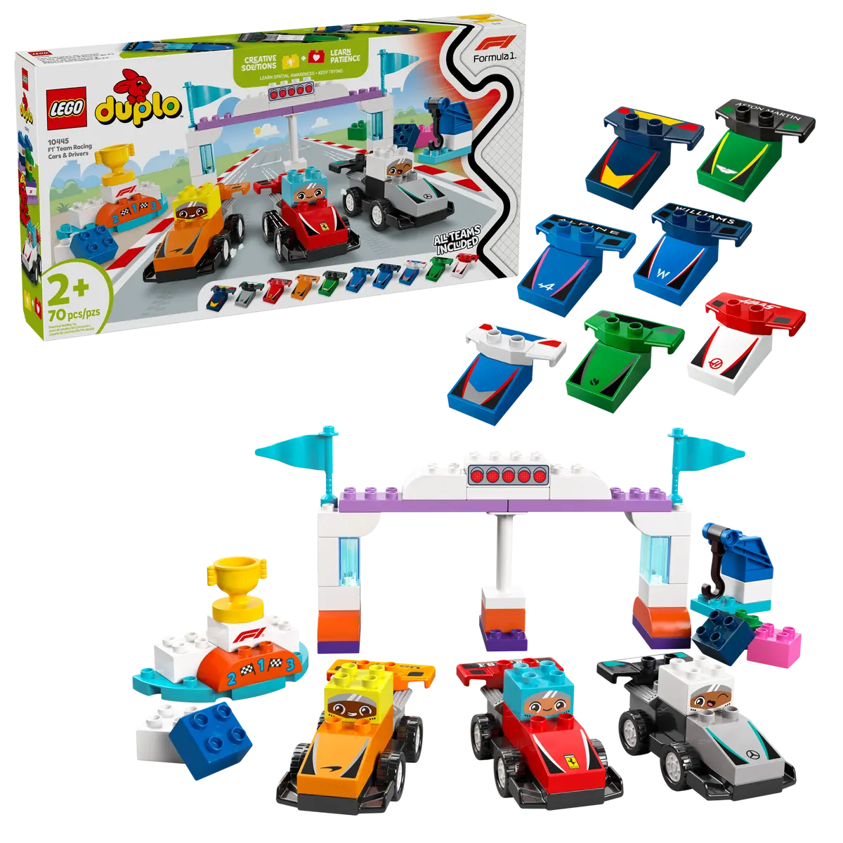 LEGO Duplo 10445 F1® Team Race Cars & Drivers