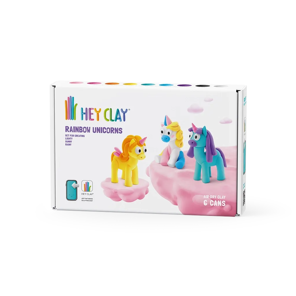 Hey Clay Unicorn 6 Colour Set