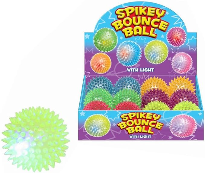 Light Up Spiky Ball 75Mm