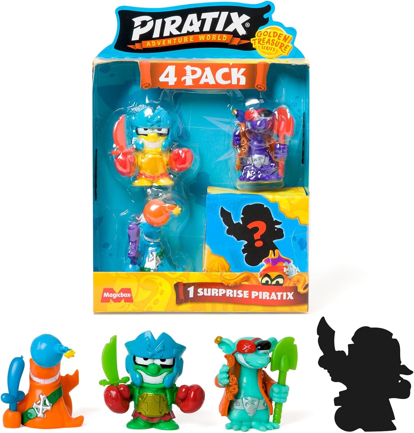 Piratix Golden Treasure Fortress 4 Pack