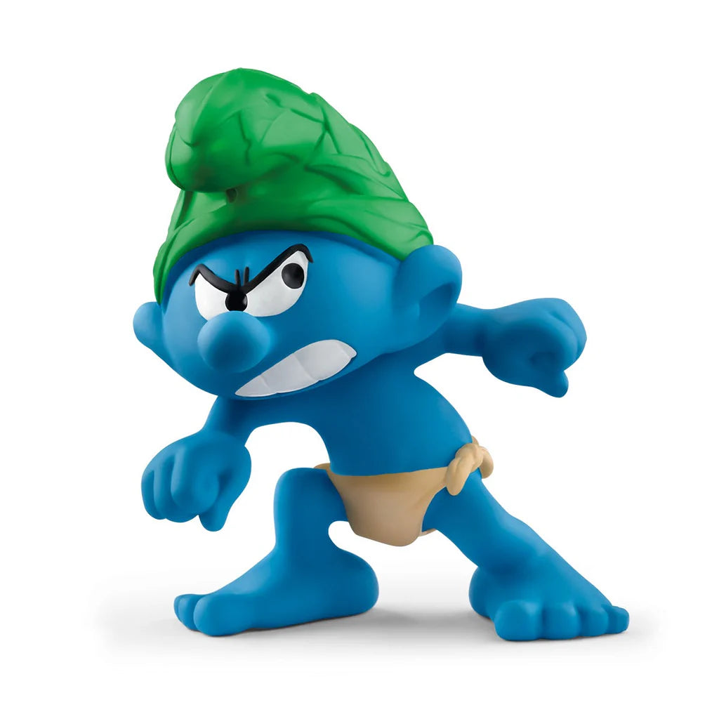 Schleich Angry Smurf with Green Hat