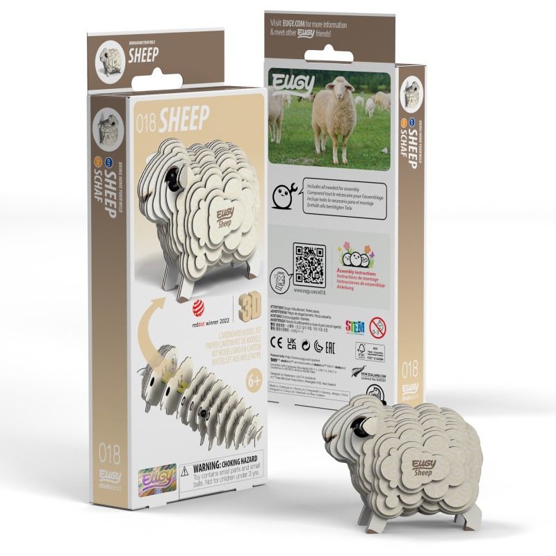 Eugy Sheep 3D Puzzle