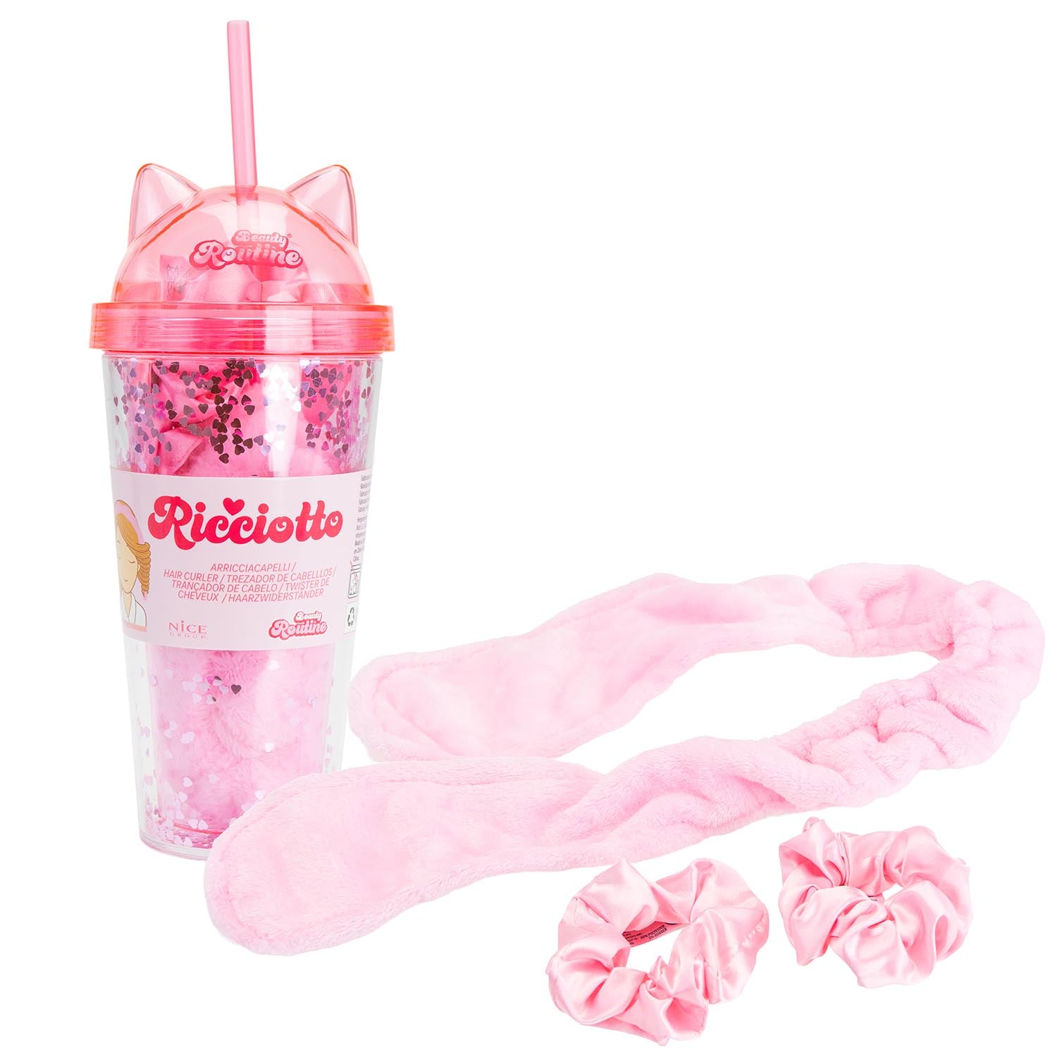 Beauty Routine - Hair Curler & Drinks Tumbler