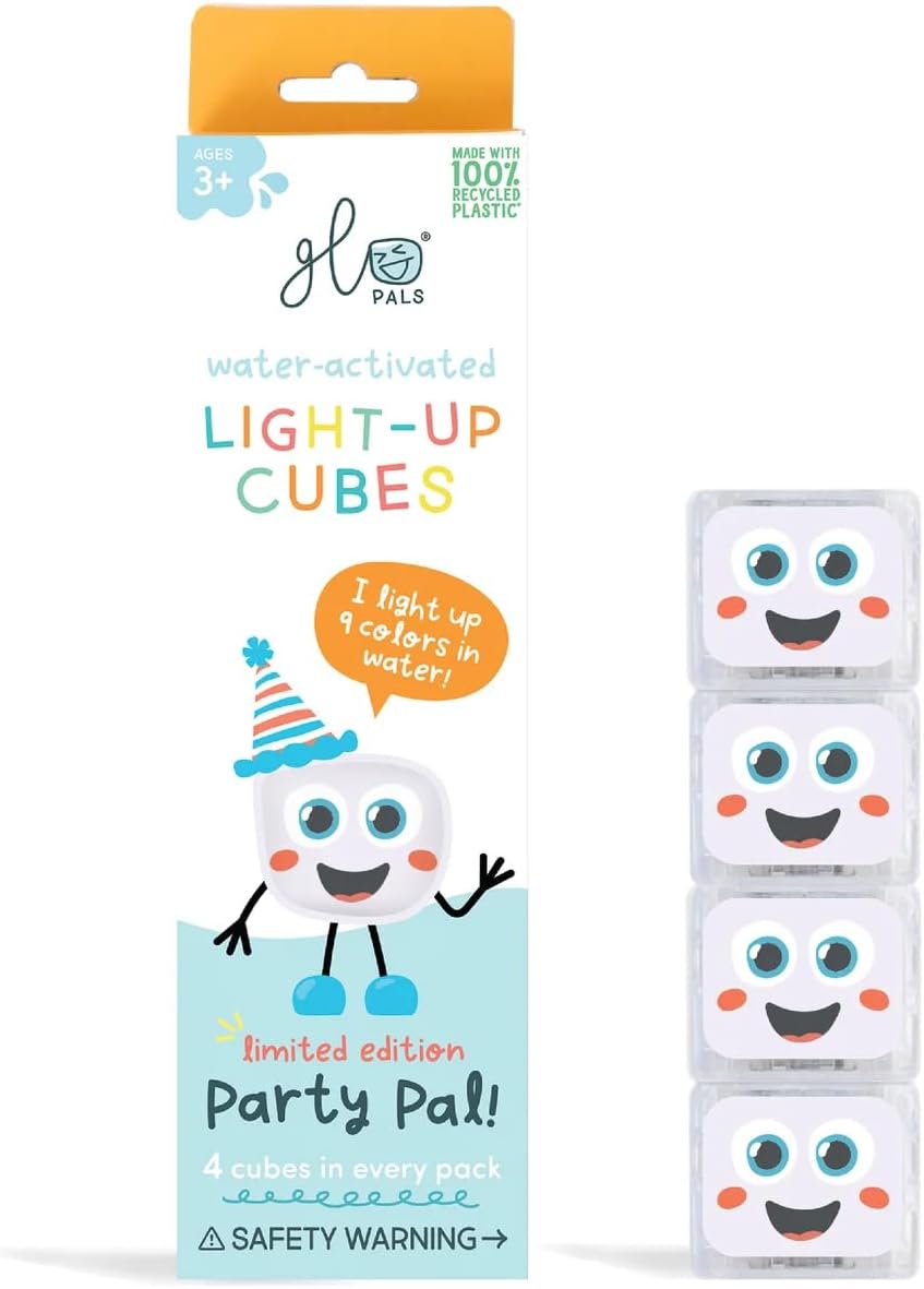 Glo Pals Light up Sensory Cubes - 4 Pack White - P