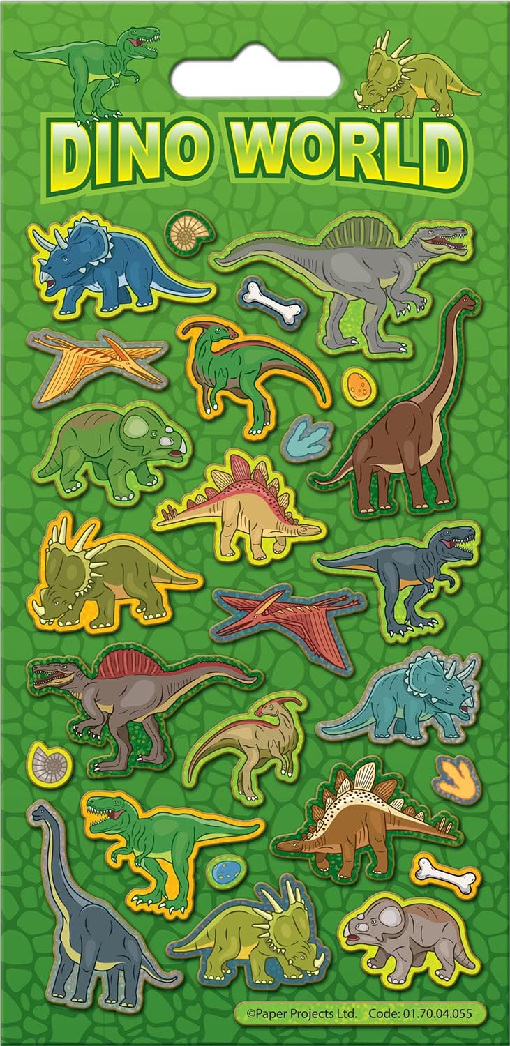 Dino World Sparkle Stickers