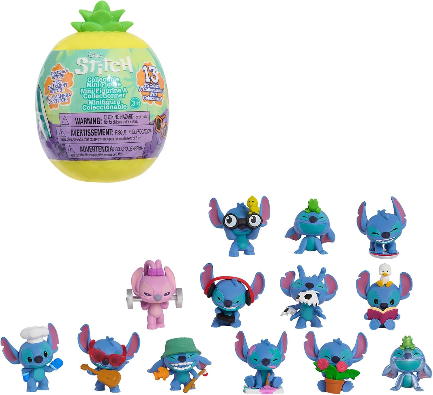 Stitch Collectible Mini Figure Capsules Assorted